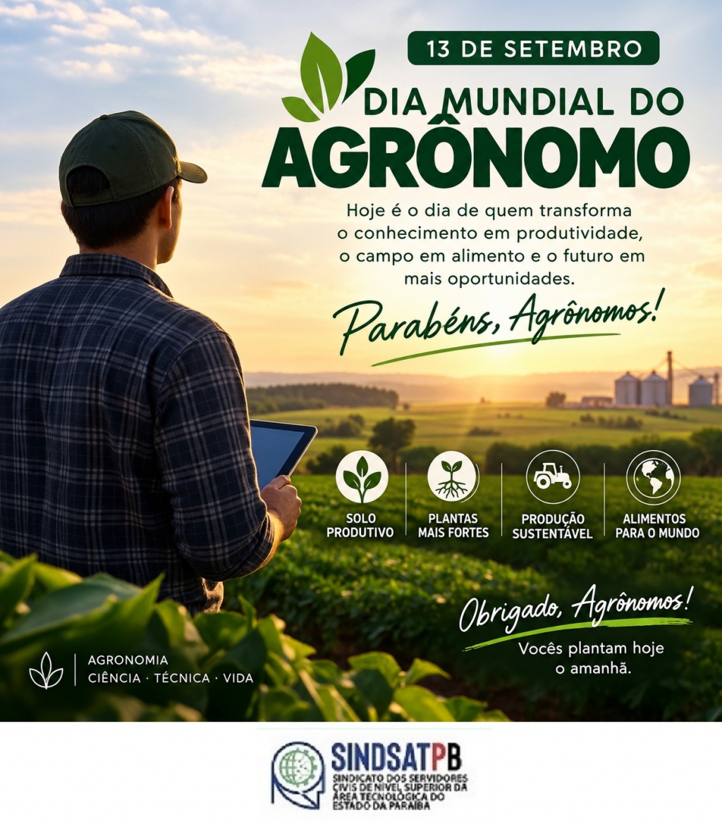 FELIZ DIA DO AGRÔNOMO